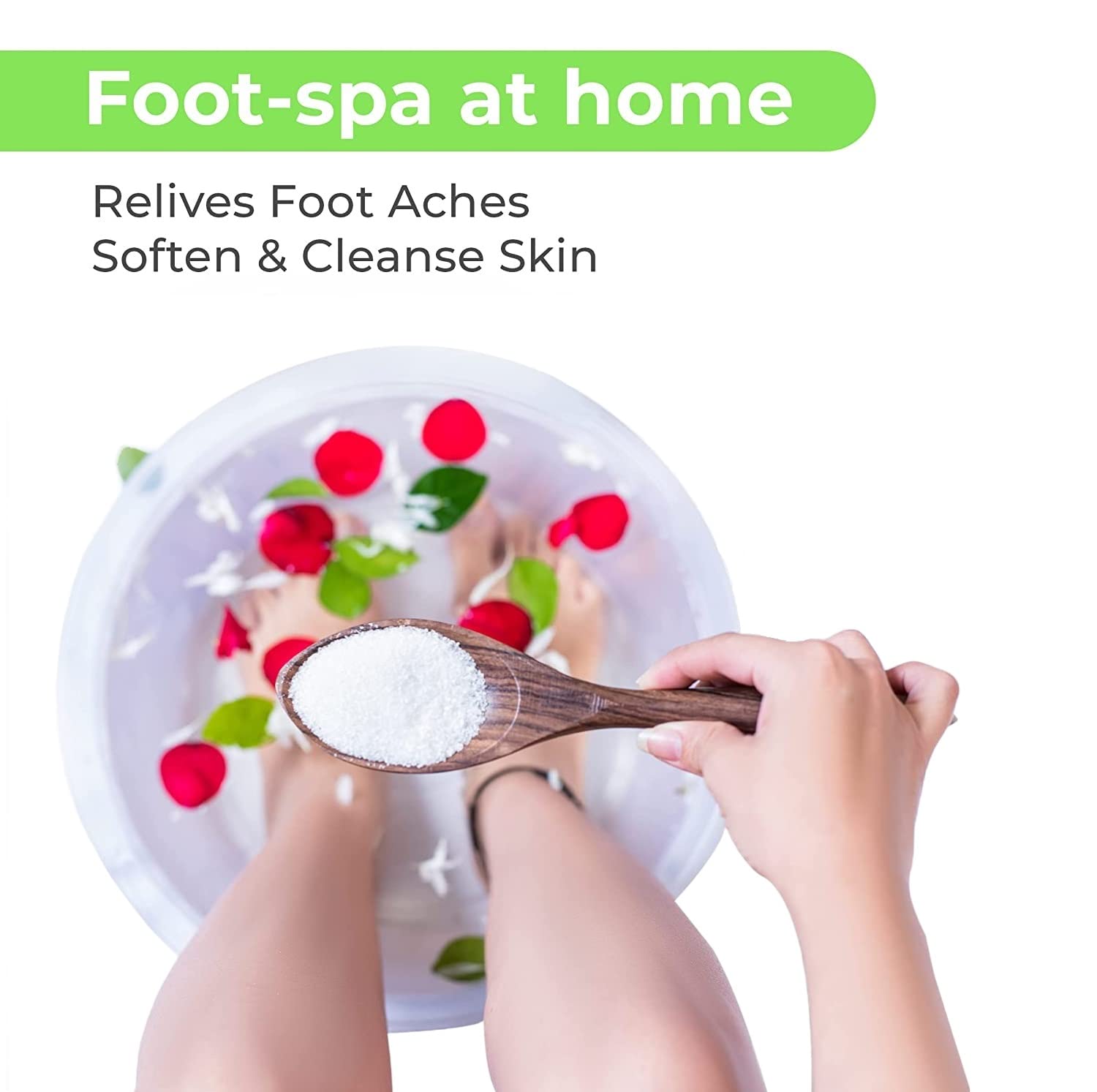 Premium Epsom Salt for Relaxation & Pain Relief - 100% Pure Magnesium Sulfate Crystals for Muscle Recovery, Detox Bath & Foot Soak - Soothes Skin & Hair - Unflavored & Water Soluble (450g) - Perfect for Stress Relief, Post-Workout Recovery & Spa Day at Home