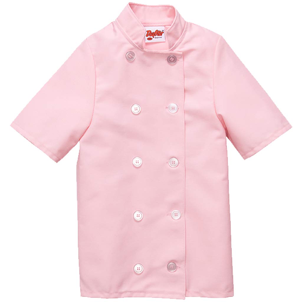 DayStar Apparel 955 Short Sleeve Child Chef Coat - Kids Cooking Apron for Baking & Culinary Classes - Perfect for Young Chefs, Cooking Parties & Kitchen Play