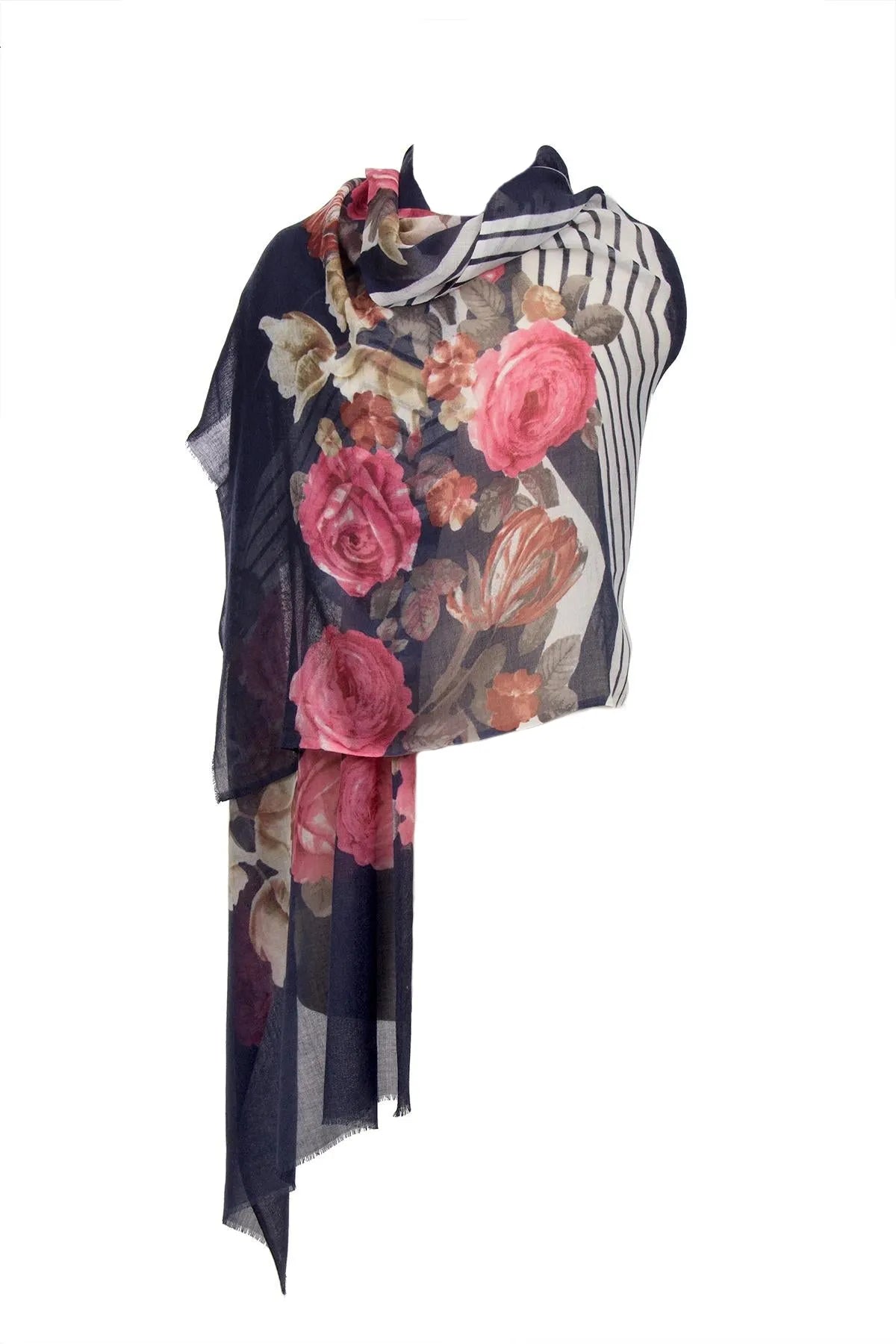 Luxury Anda Wool & Silk Scarf - Soft Winter Fashion Accessory for Women - Perfect for Office, Travel and Special Occasions