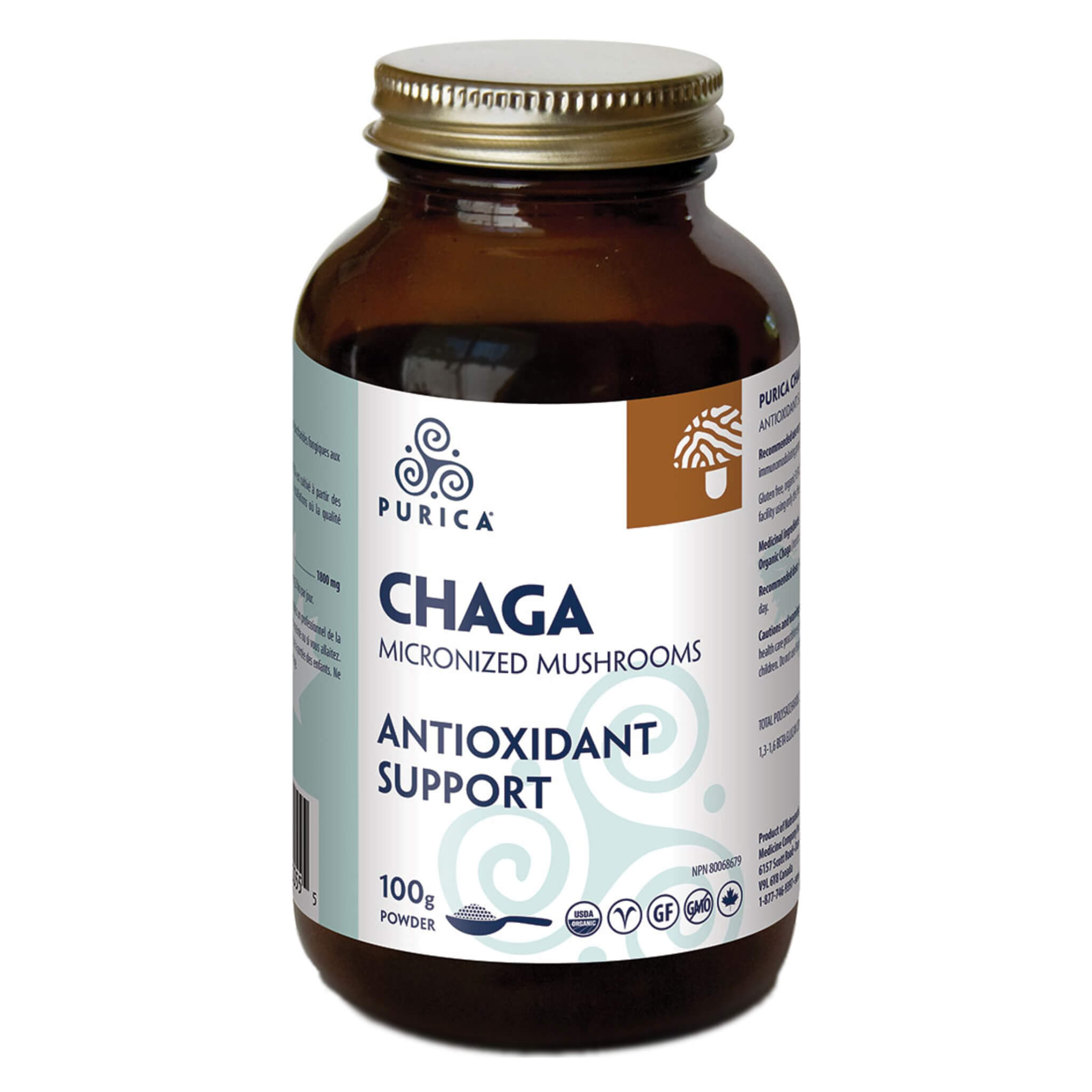 Organic Chaga Mushroom Powder - Immune Support & Antioxidant Boost - Wild Harvested from USA Forests - Perfect for Tea, Coffee & Smoothies