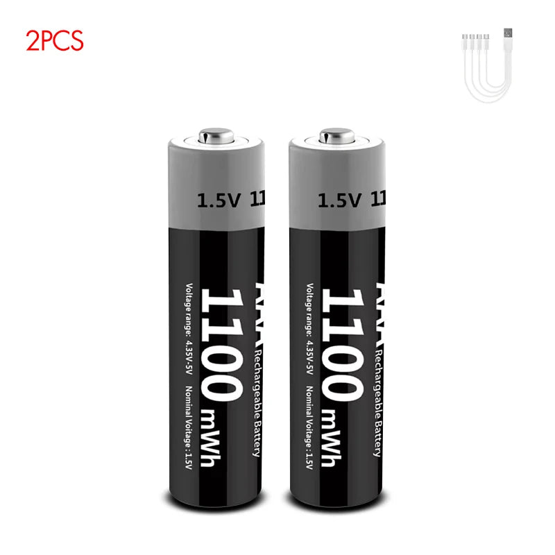 USB AAA 1100mWh 2PC