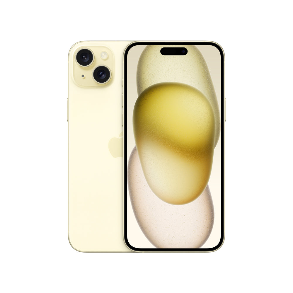 iPhone 15 Plus 128GB Yellow - Latest Smartphone with A16 Bionic Chip, Super Retina XDR Display | Perfect for Work, Travel & Entertainment