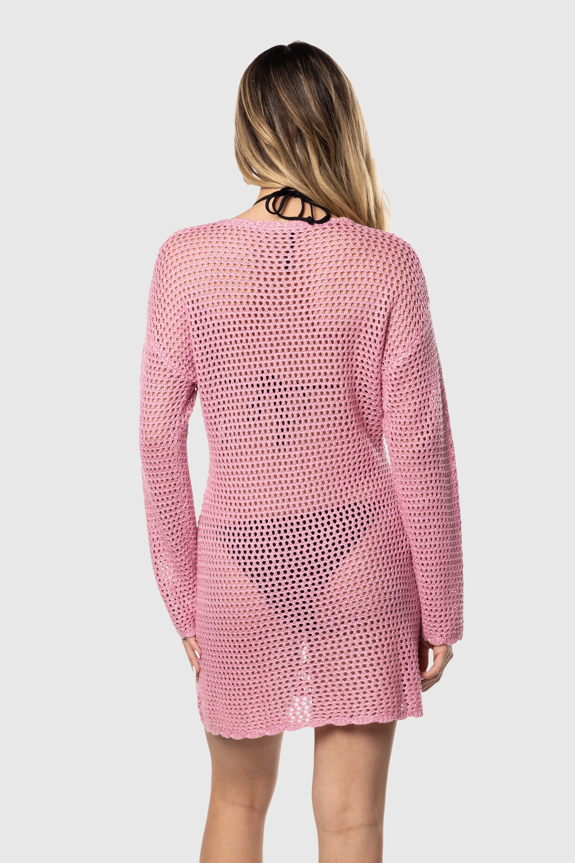 Stylish Crochet Swim Cover Up - Lightweight Beach Dress for Women - Perfect for Poolside, Vacation & Summer Outfits