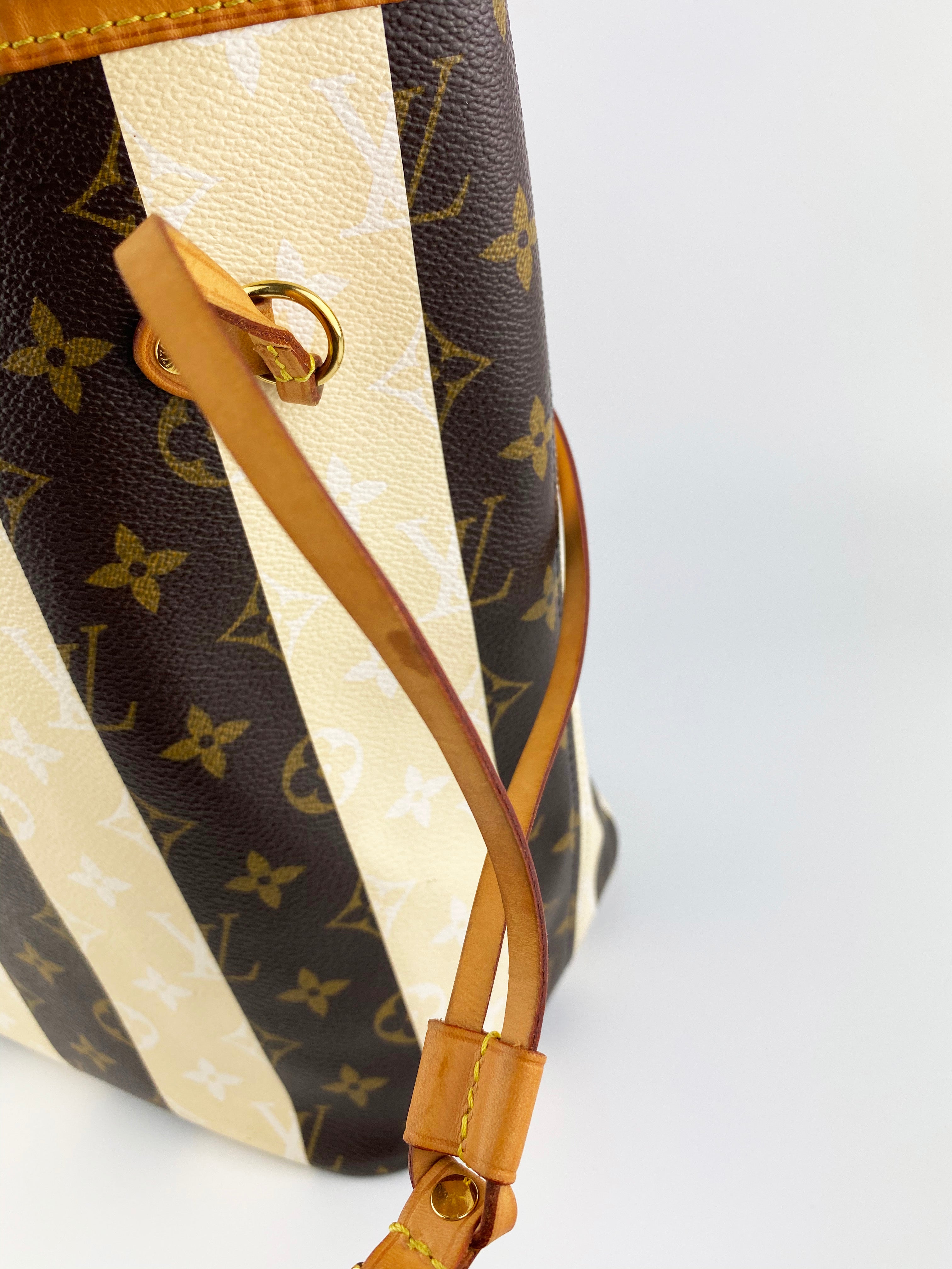 Authentic Louis Vuitton Monogram Rayures Neverfull GM Tote Bag - Limited Edition Luxury Handbag for Women, Perfect for Travel, Work & Shopping