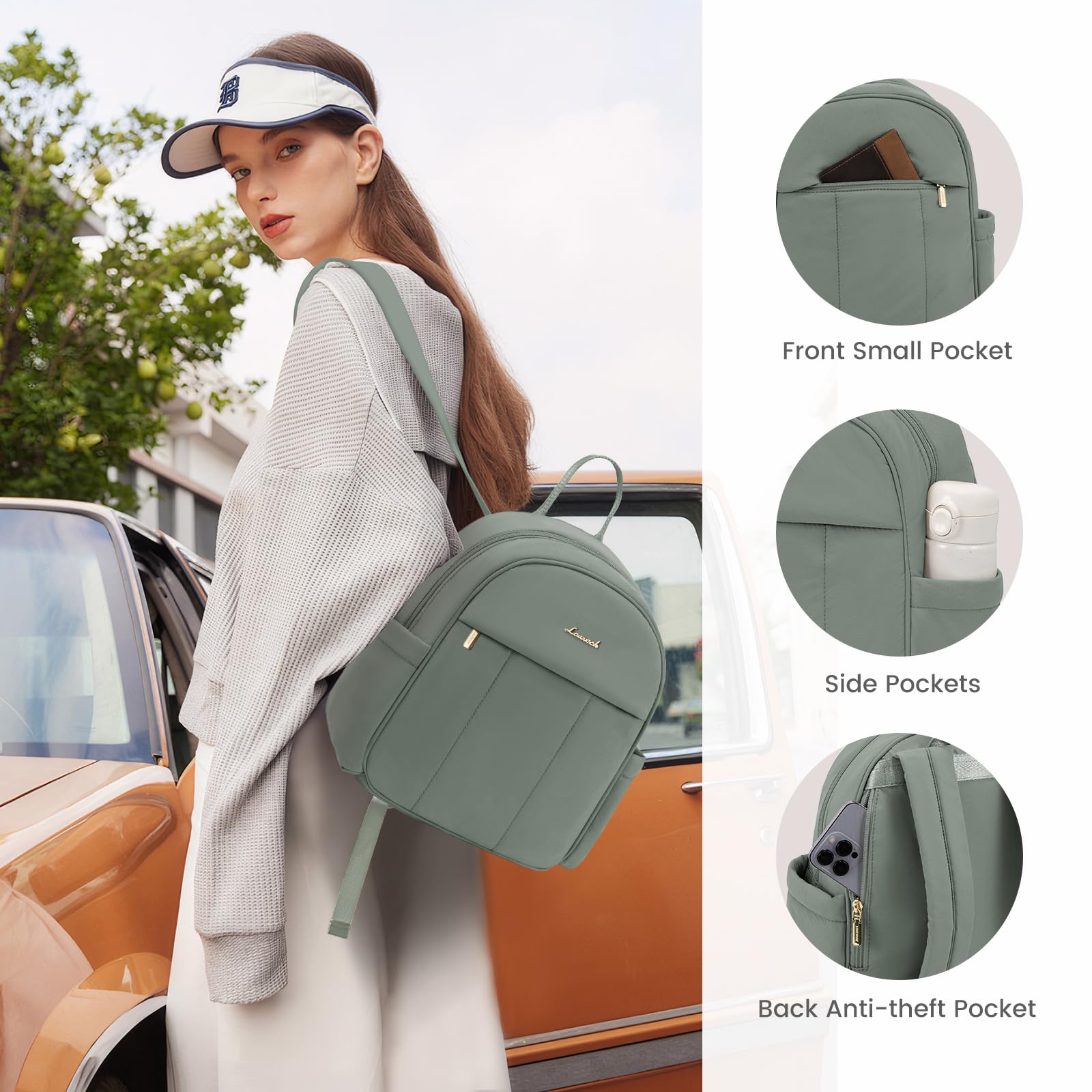 LOVEVOOK Mini Backpack Purse for Women - Lightweight Puffer Small Crossbody Bag, Cute Fashionable Daypack for Daily Use, Travel & School | Perfect Gift for Her, Girlfriend or Teen Girls