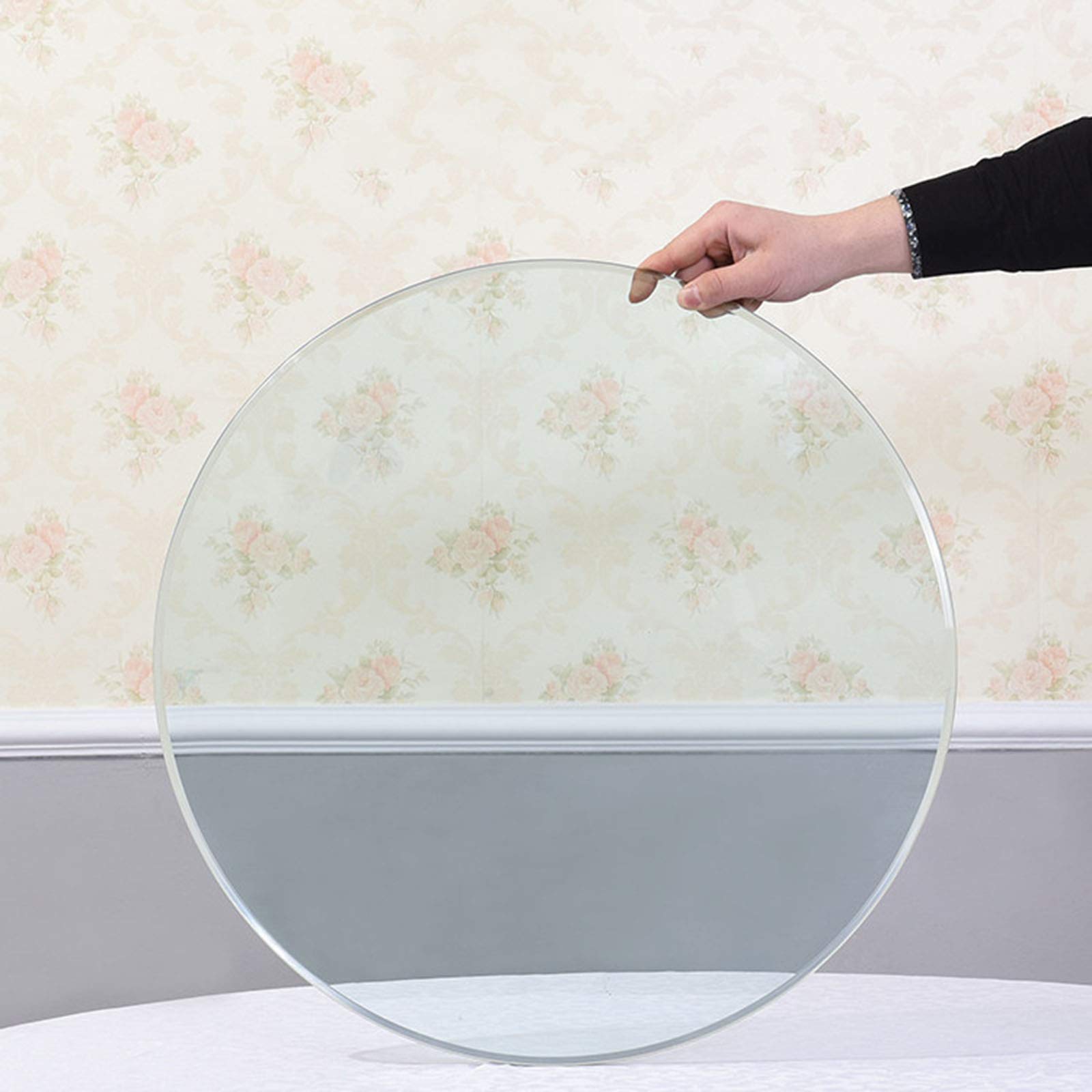 12-32 Inch Tempered Glass Table Top - 9mm High Strength Clear Round Glass Cover for Dining Table, Wooden Table, Desk, Coffee Table - Scratch Resistant, Bubble-Free Surface - Perfect for Home, Office & Restaurant Use