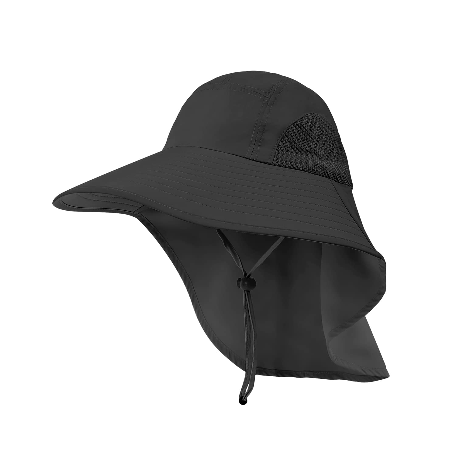 Bamskov UPF 50+ Sun Hat for Men & Women - Wide Brim Fishing Hat with Neck Flap for UV Protection - Perfect for Beach, Hiking, Gardening & Outdoor Activities