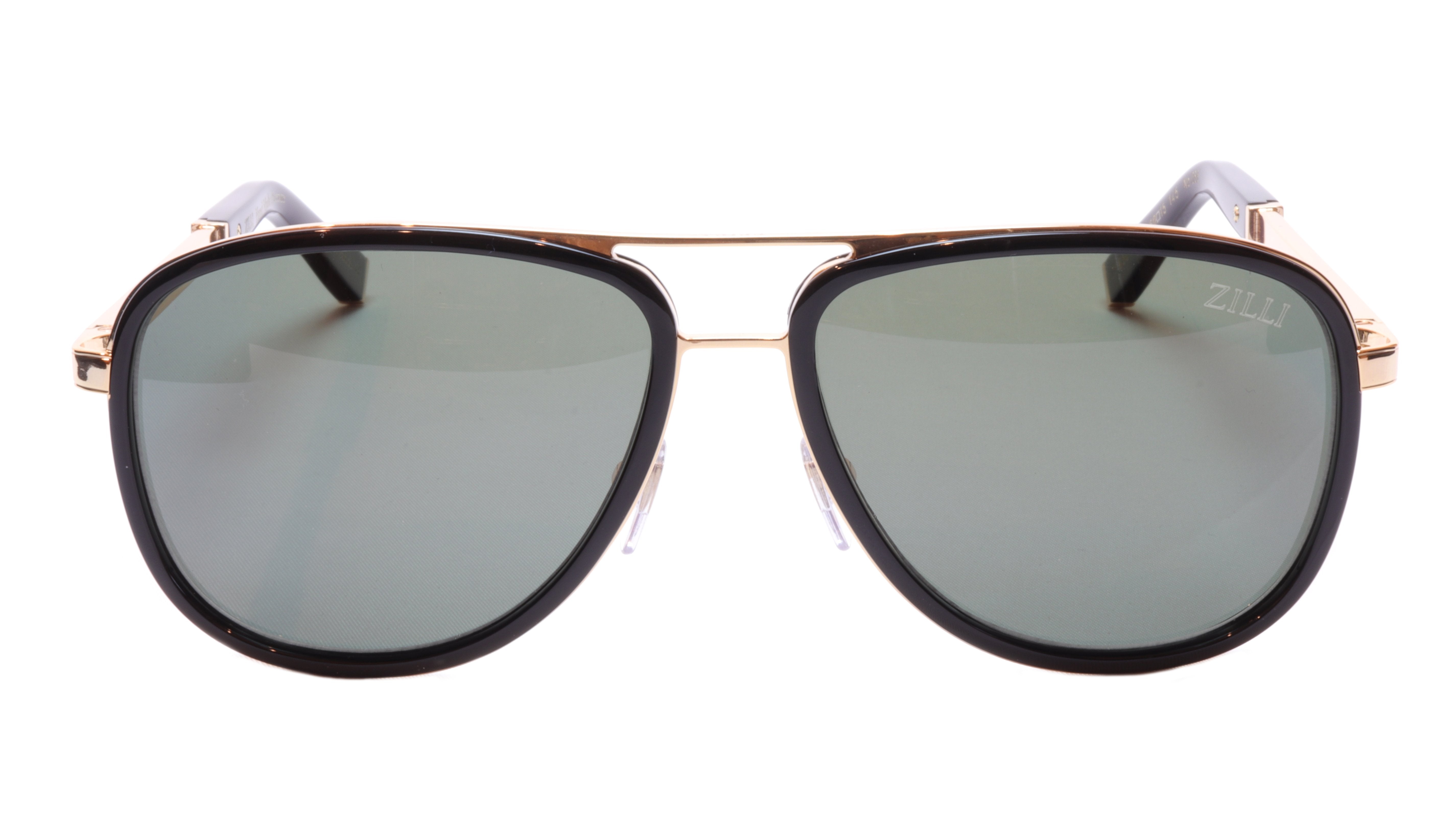 ZILLI Titanium Acetate Polarized Sunglasses - Luxury French Designer Shades ZI 65017 C01 with Leather Details | Perfect for Driving, Beach & Outdoor Fashion
