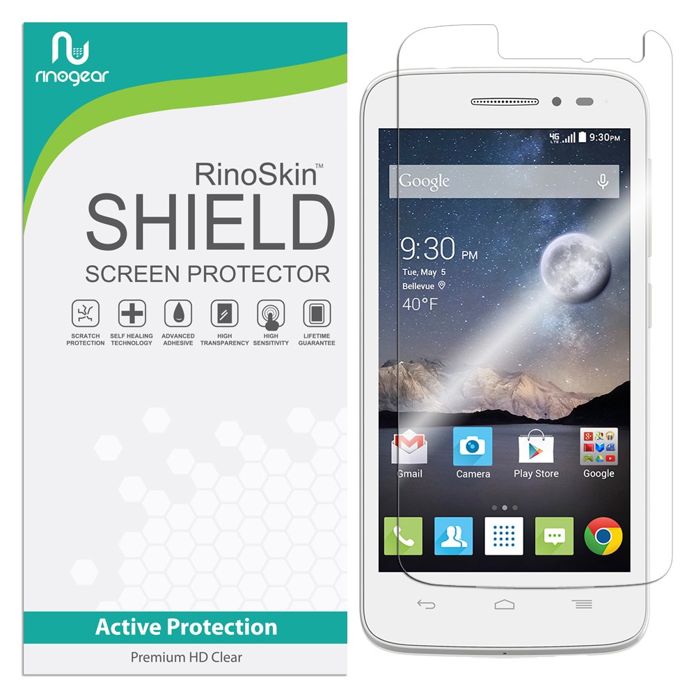 RinoGear Alcatel OneTouch Pop Astro Screen Protector - Case Friendly, Flexible TPU Film with Full Coverage - Perfect for Everyday Protection & Outdoor Activities