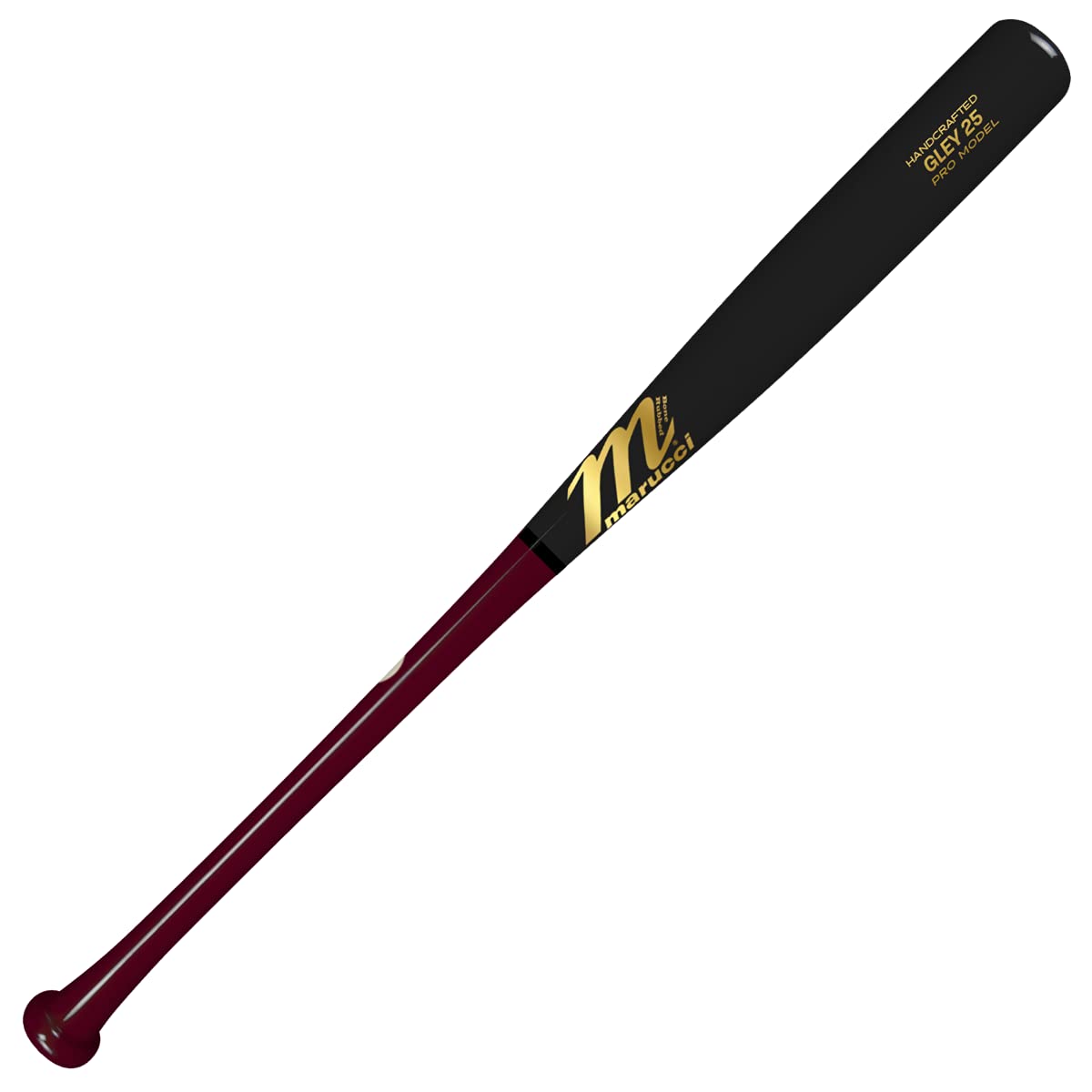 Marucci MARUCCI GLEY25 PRO Model Baseball Bat - Premium Cherry/Black Wood for Adult Players | Perfect for Training, Games & League Play