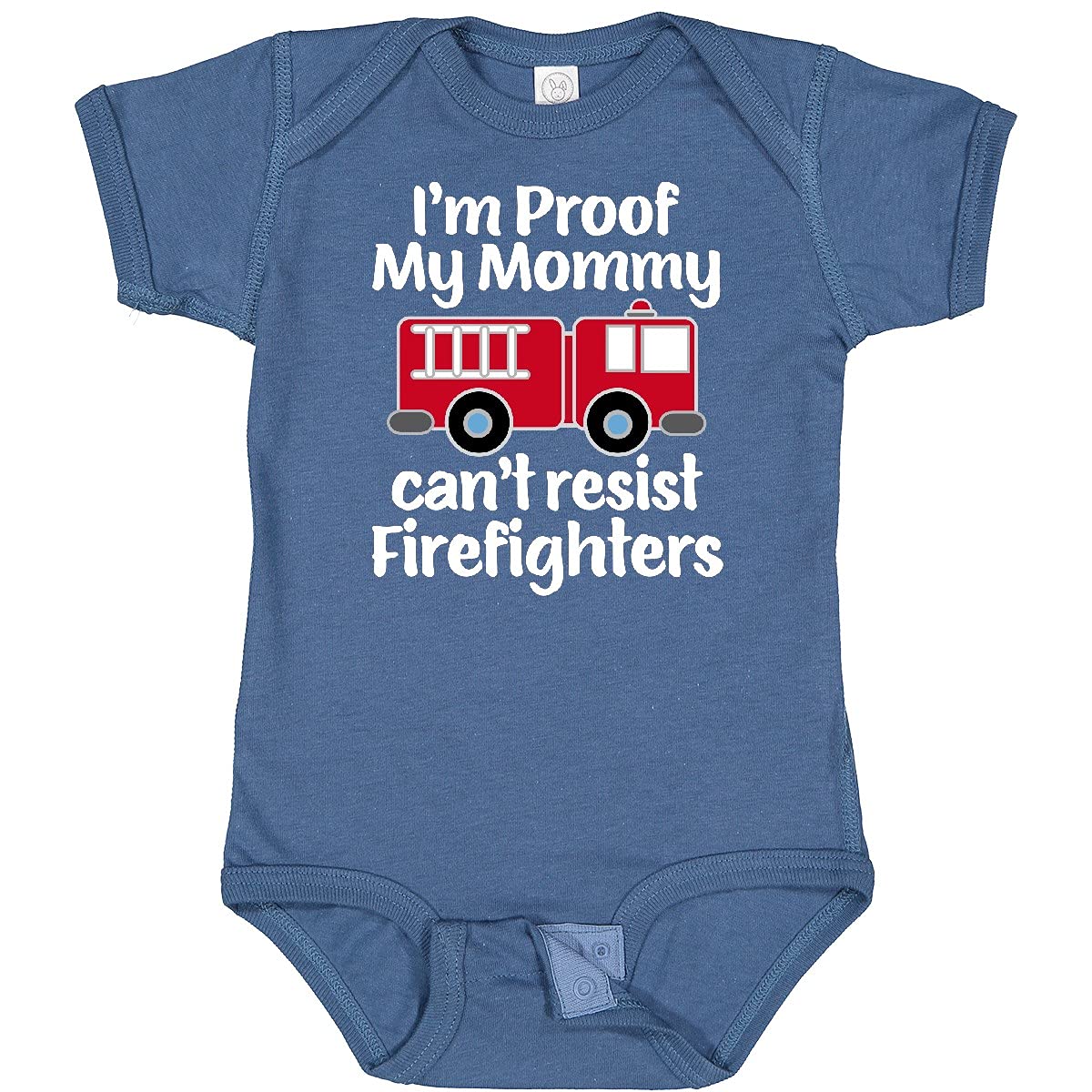 Inktastic Firefighter Daddy Baby Fireman Bodysuit - Cute Infant Onesie for Firefighter Families, Baby Shower Gifts & Fire Department Apparel