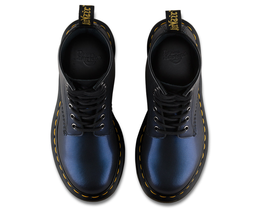 Dr. Martens 1460 Navy Blue Marin Tracer 8-Eye Boots for Men & Women - Waterproof Leather Combat Boots for Walking, Work & Fashion Streetwear