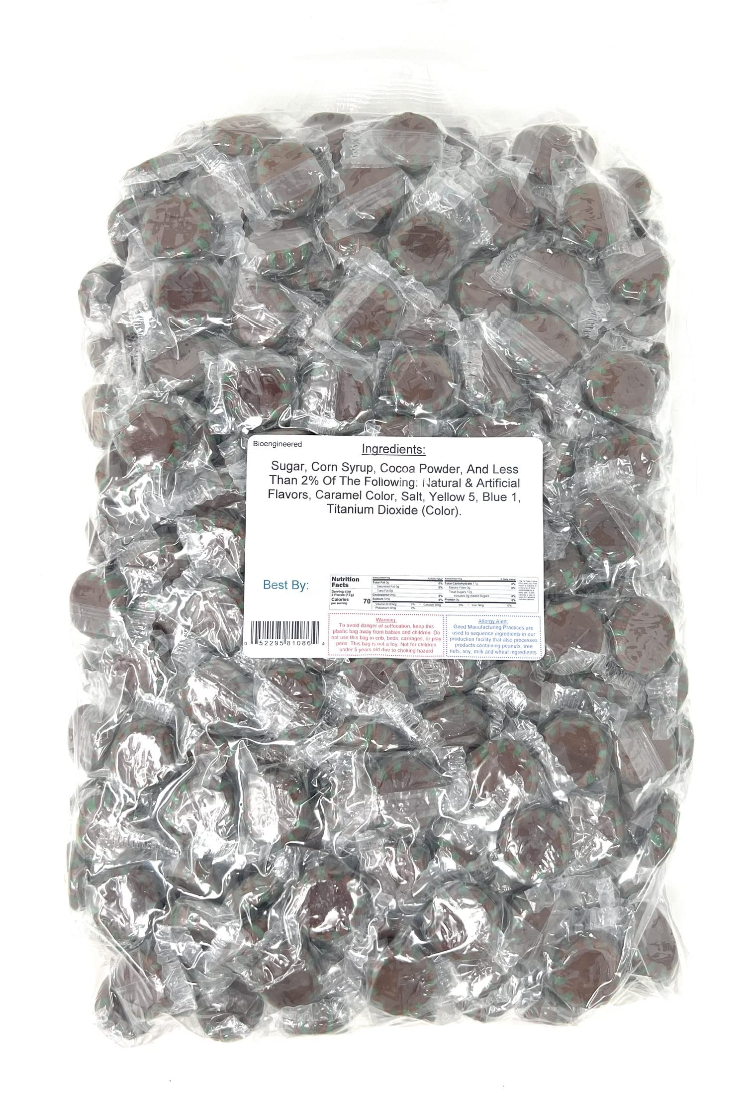 Yankee Traders Chocolate Starlight Mints - 4lb Bulk Wrapped Candy for Parties, Holidays & Office Treats | Classic Peppermint Flavor | Individually Wrapped Sweets