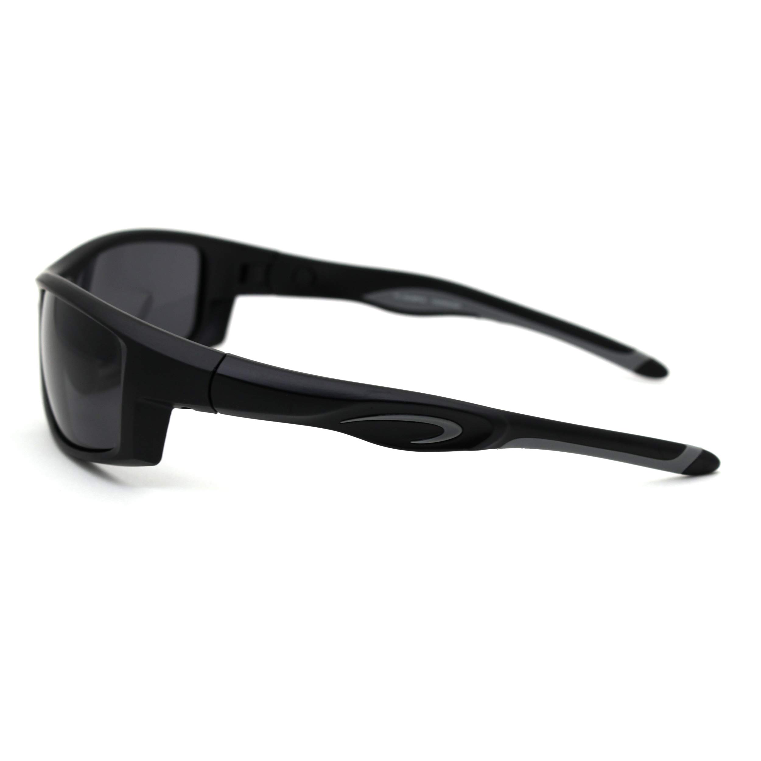Men's Polarized Plastic Rim Wrap Sport Sunglasses for Running, Cycling & Outdoor Activities - UV Protection & Anti-Glare