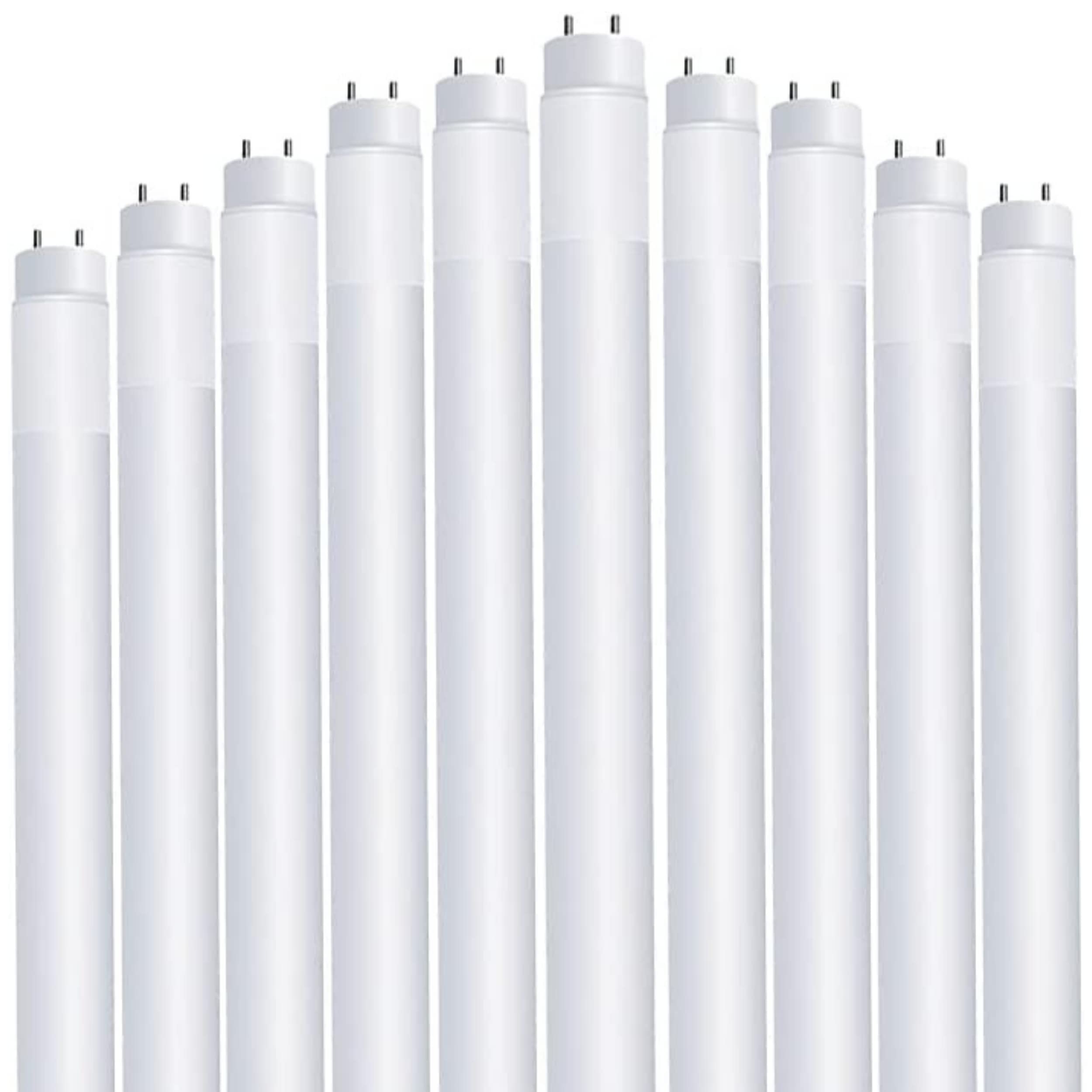 Feit Electric LED 4ft T8 Tube Lights - 32W Equivalent, Type A Plug & Play, Frosted Warm White (10 Pack) - Perfect for Office, Garage, and Warehouse Lighting