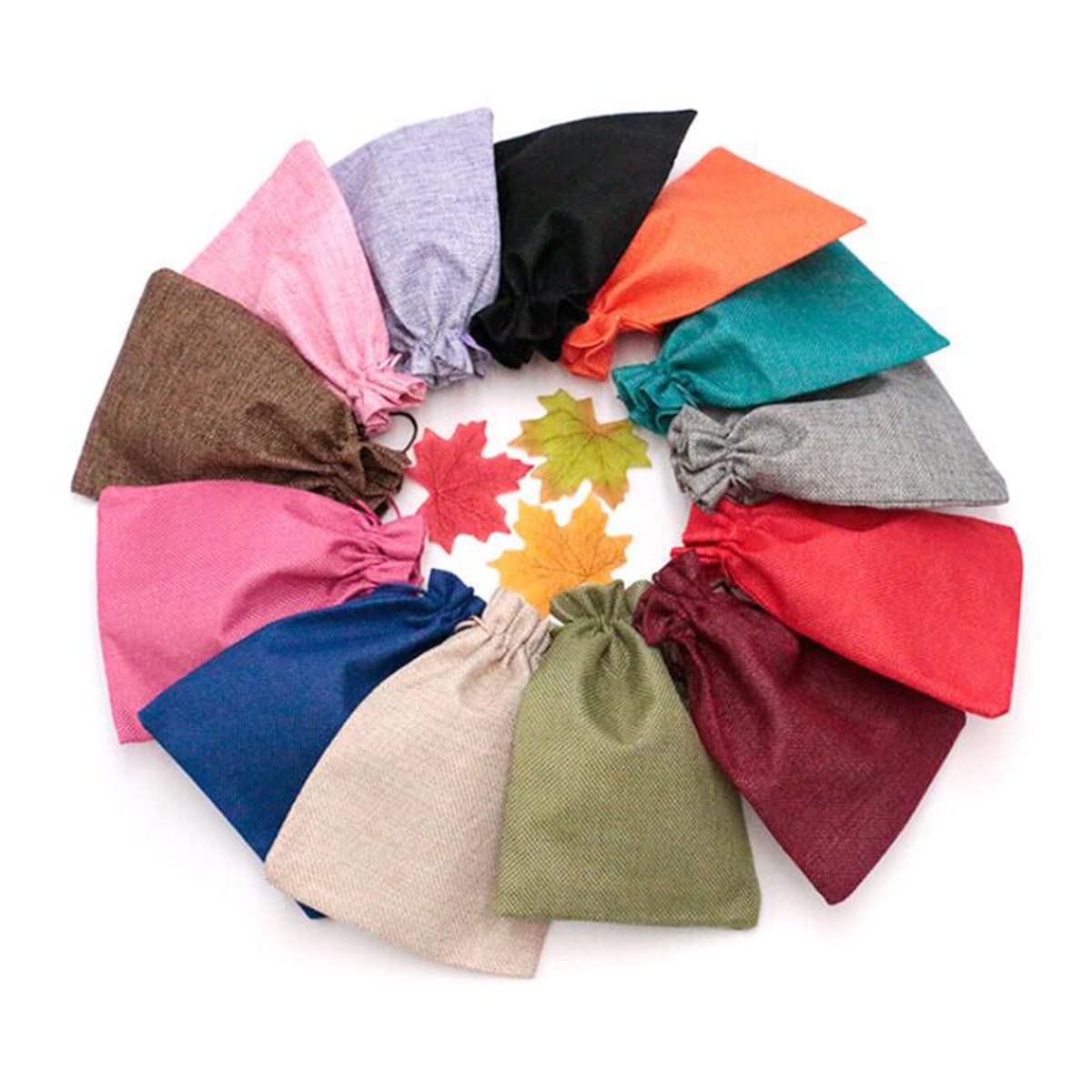 20Pcs Burlap Drawstring Bags for Jewelry, Candy & DIY Crafts - Party Favors