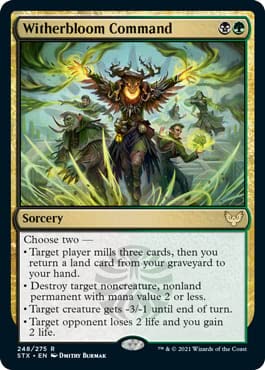 Magic: The Gathering Witherbloom Command - Strixhaven: School of Mages Card | MTG Commander Deck Essential for Strategy & Collectors | Perfect for Game Nights & Tournaments