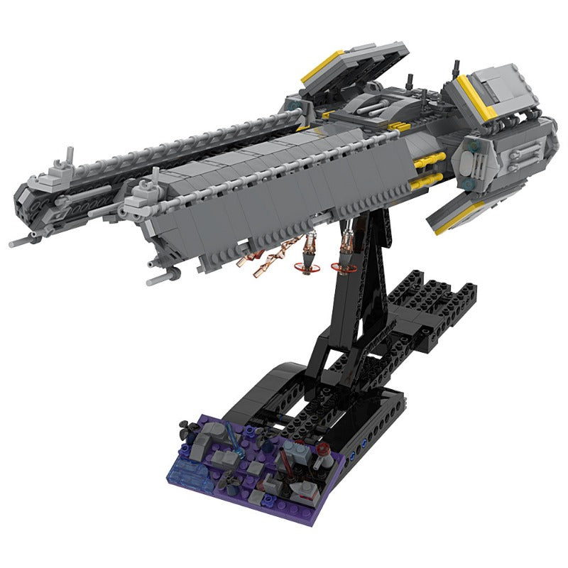 1026PCS MOC 176829 Helldivers 2 Super Destroyer Building Blocks Set - Gobricks Version - Perfect for Collectors & Sci-Fi Fans - Build Your Own Starship Model for Display & Play