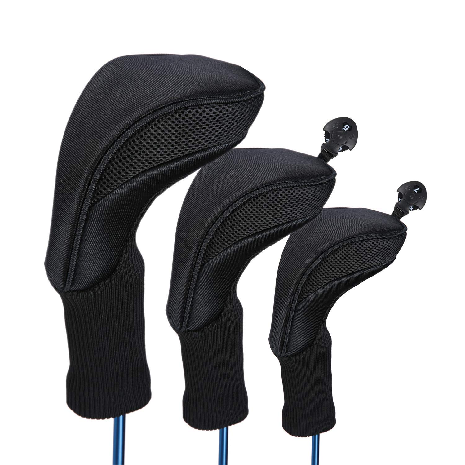 Premium Golf Club Head Cover Set with Stand Bag - Waterproof & Durable Protection for Irons, Woods & Putter - Perfect for Golf Course, Driving Range & Travel | Golf Accessories for Men & Women