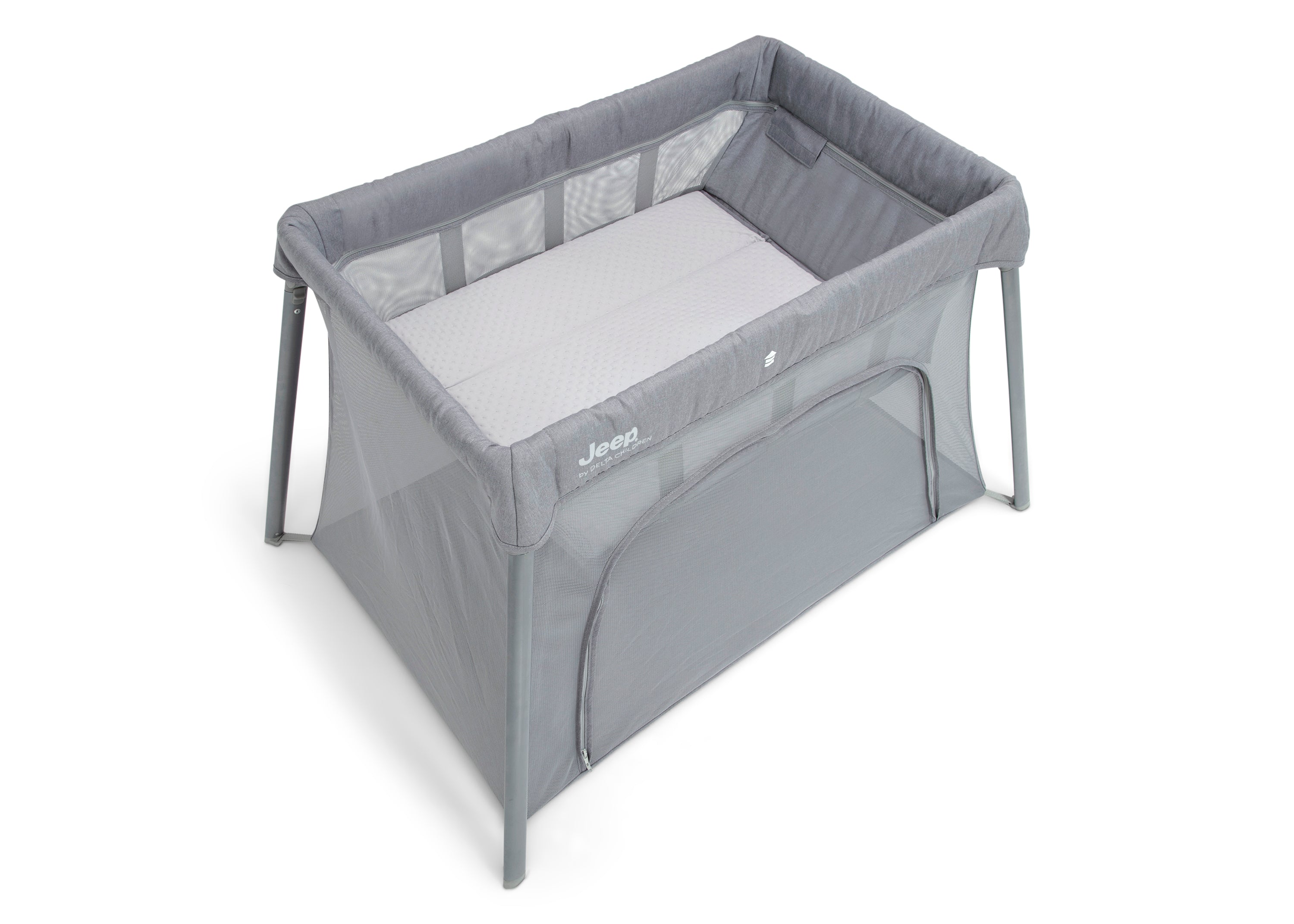 Horizon Compact Travel 2-in-1 Playard and Bassinet for Babies - Portable Crib with Canopy for Nursery, Travel & Home Use