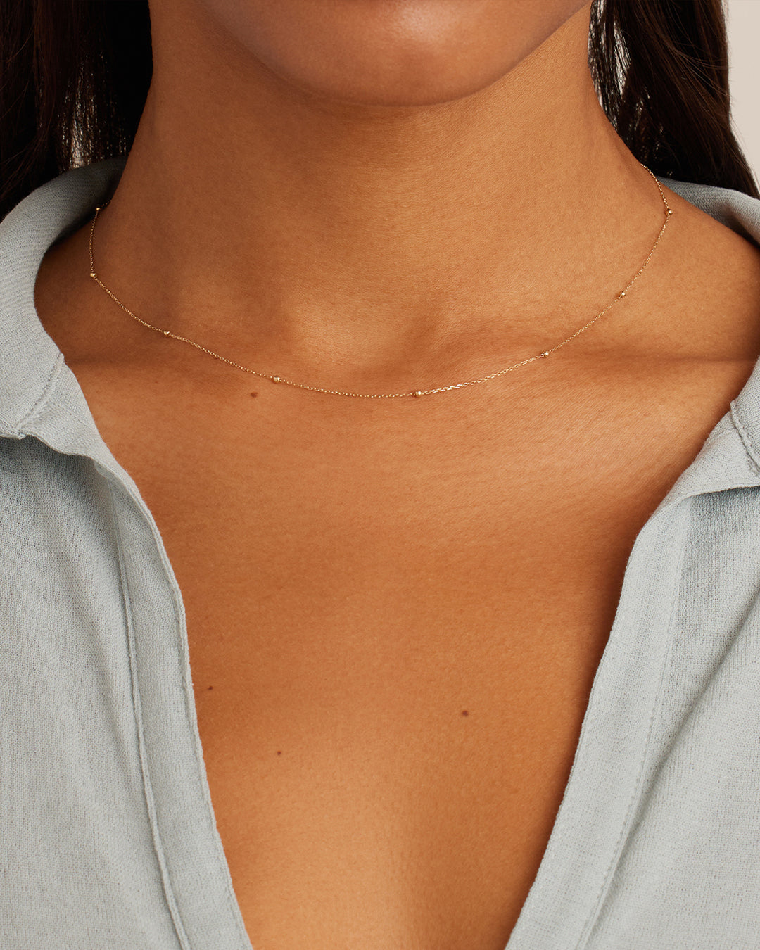 14K Gold Newport Necklace for Women - Elegant Layering Pendant Necklace Jewelry Gift for Her - Perfect for Weddings, Anniversaries & Everyday Wear