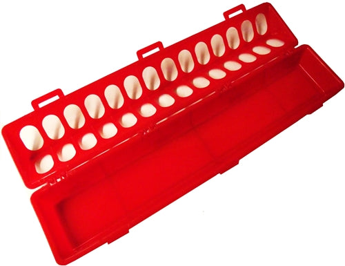 Rite Farm Products 20 Red Chicken Feeder for Chicks - Durable Plastic Poultry Feeder for Baby Chicks, Ducklings & Small Birds - Perfect for Backyard Coops, Farms & Pet Birds