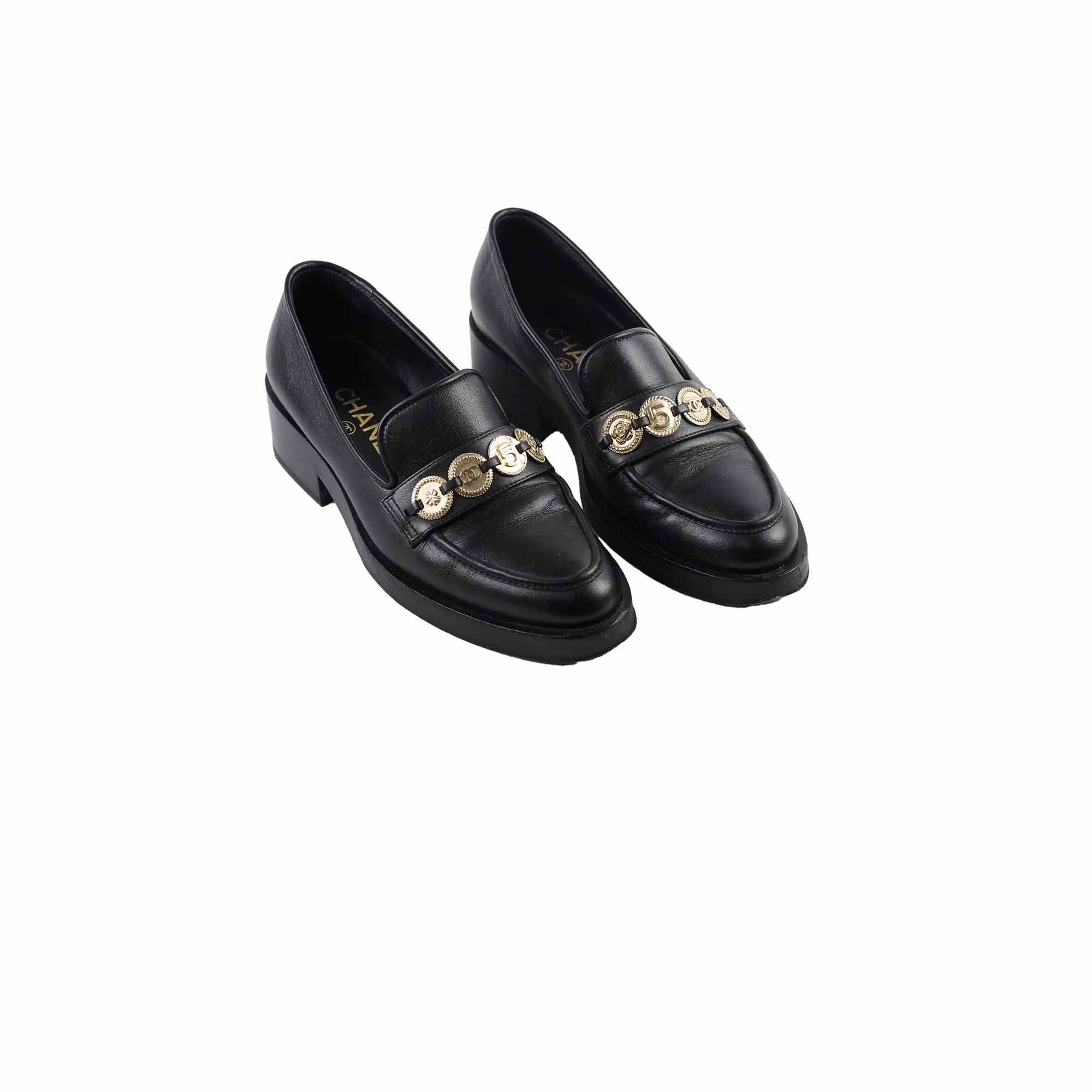 Chanel Women's Loafers Size 36 - Classic Leather Slip-On Shoes for Women | Perfect for Office, Travel & Casual Outfits