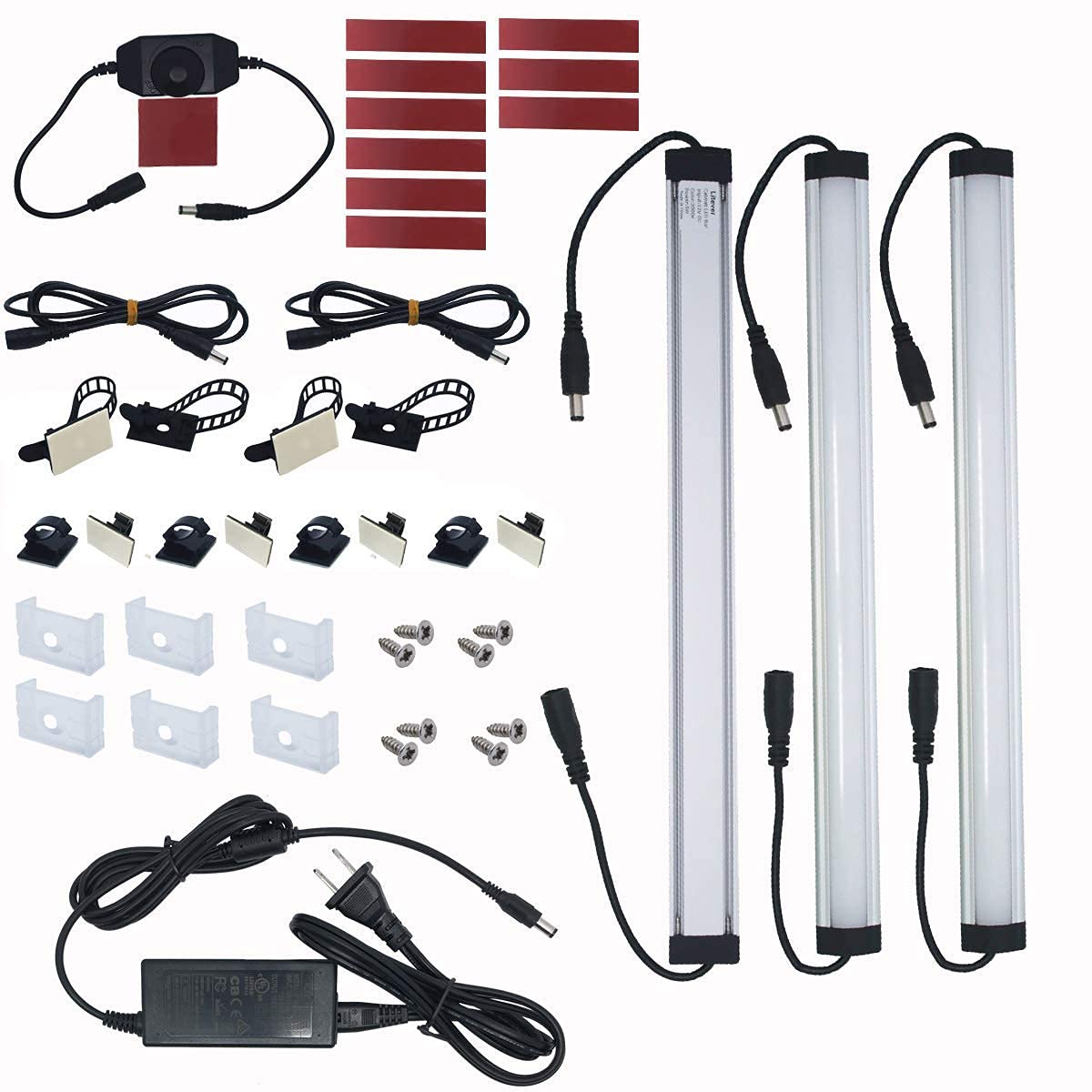 Litever 6-Light & 3-Light Bar Kit - 5000K Daylight LED Lighting for Home, Office & Commercial Spaces