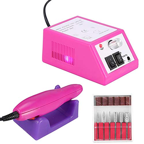 Professional Electric Nail Drill Machine Kit - Cordless Nail File for Manicure & Pedicure, Acrylic & Gel Nails Sanding & Shaping | Perfect for Home Salon, Nail Artists & DIY Nail Care