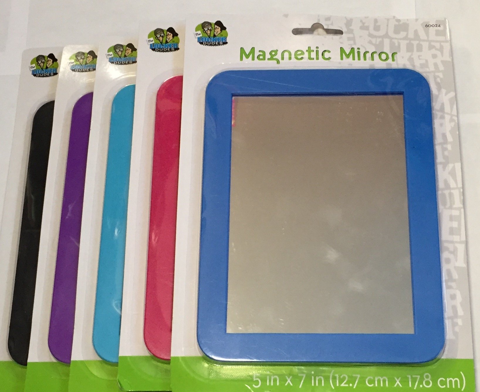 Mega Brands America 60024XA-12 Plastic Magnetic Locker Gear Set (5x7 Inch) - Assorted Colors for School, Office & Home Organization