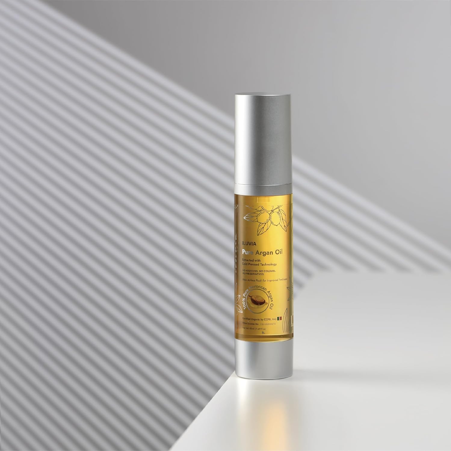 Pure Moroccan Argan Oil for Hair & Skin - 100% Natural Cold Pressed - Hydrating & Nourishing Treatment for Dry Hair, Split Ends & Wrinkles - Perfect for Daily Hair Care & Anti-Aging Skincare Routine