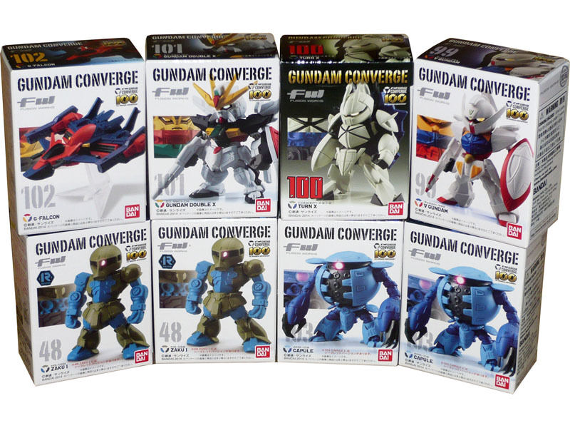 Bandai FW Fusion Works Gundam Converge Vol.17 Action Figure Set - 8-Piece Collectible Gundam Model Kit for Anime Fans & Display Collection | Perfect for Home Decor, Office Display, and Gundam Enthusiast Gifts