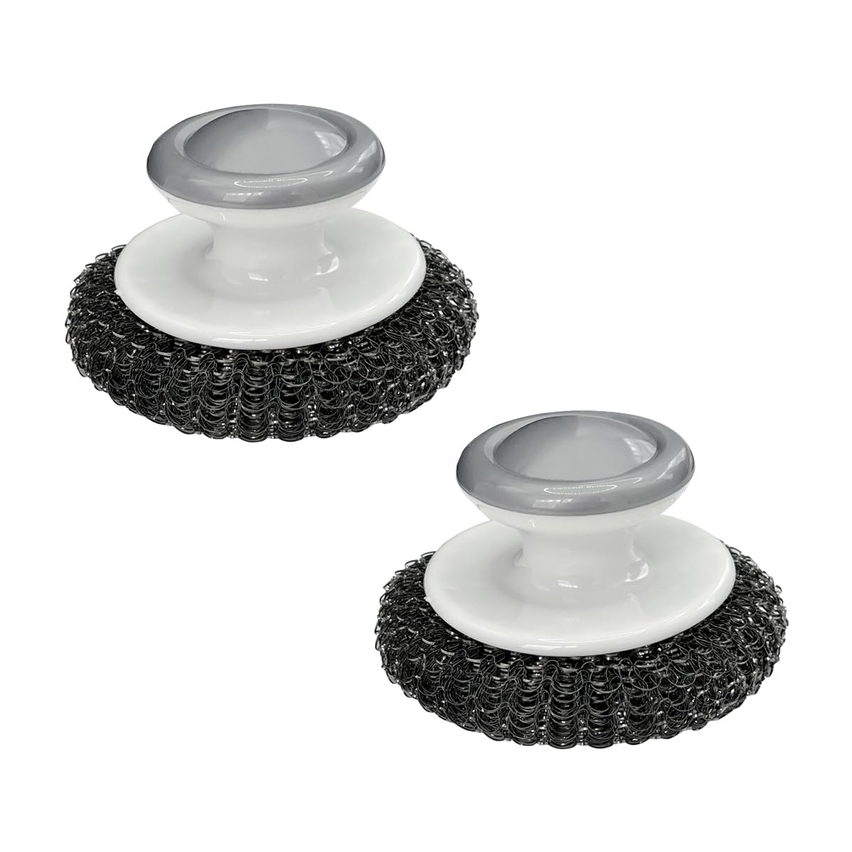 Stainless Steel Scrubber Brush - 2Pcs for Pots, Grills & Ovens Cleaning