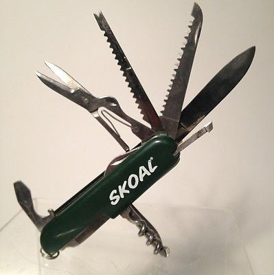SKOAL Collectible Swiss Army Utility Pocket Knife - Multi-Tool for Hunting, Camping & Outdoor Adventures | Compact & Durable Survival Gear