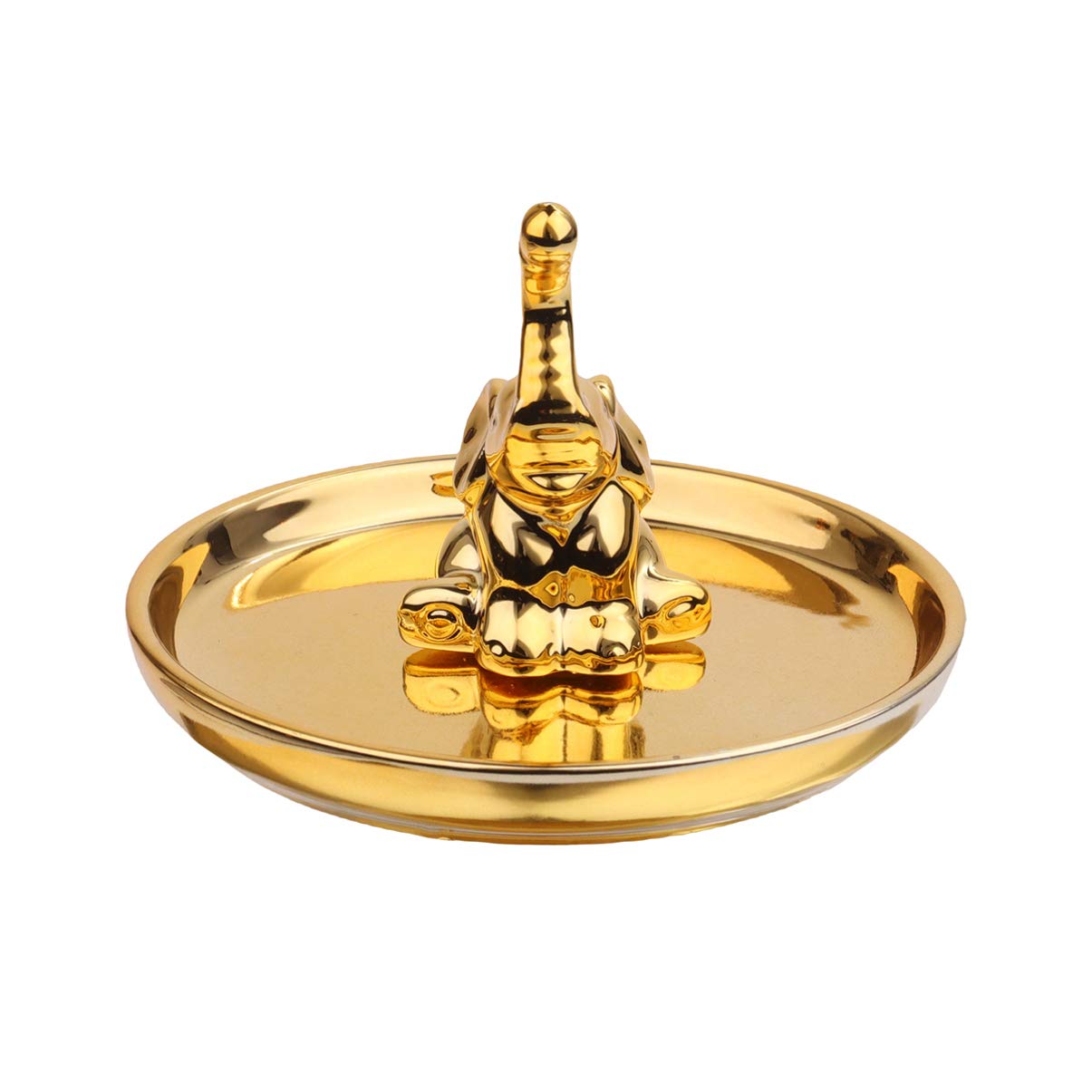 TOPBATHY Gold Plated Jewelry Tray for Women - Elegant Animal Design Jewelry Organizer Storage Box - Perfect for Dresser, Vanity, Bathroom & Travel Accessories Organization