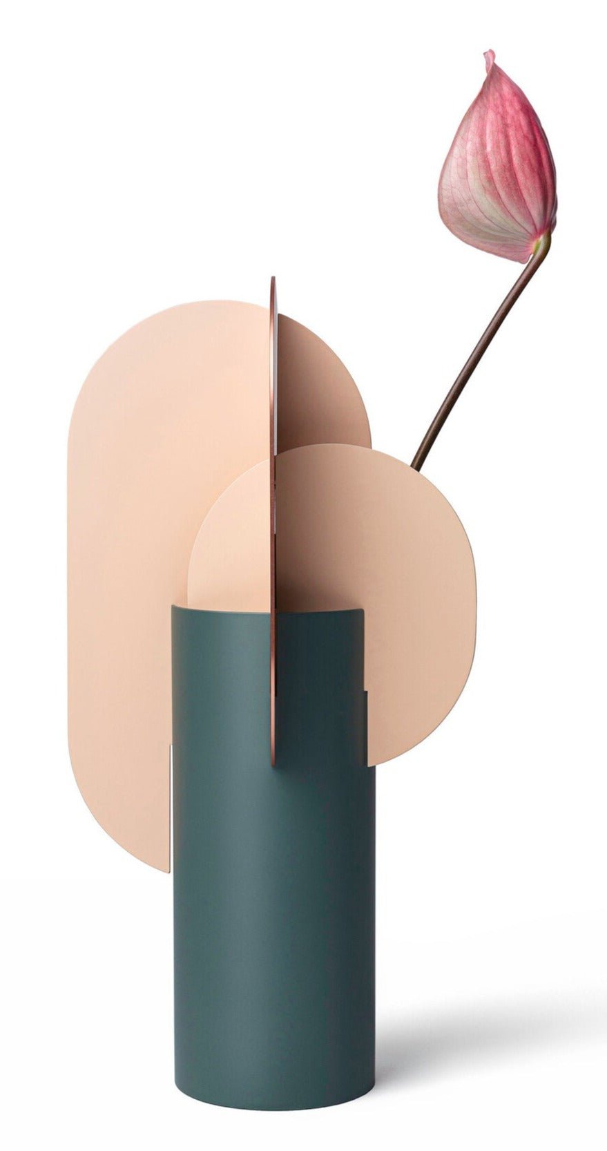 Noom Ekster Vase CS10 - Modern Ceramic Flower Vase for Home Decor, Wedding Centerpieces & Office Desk Decorations