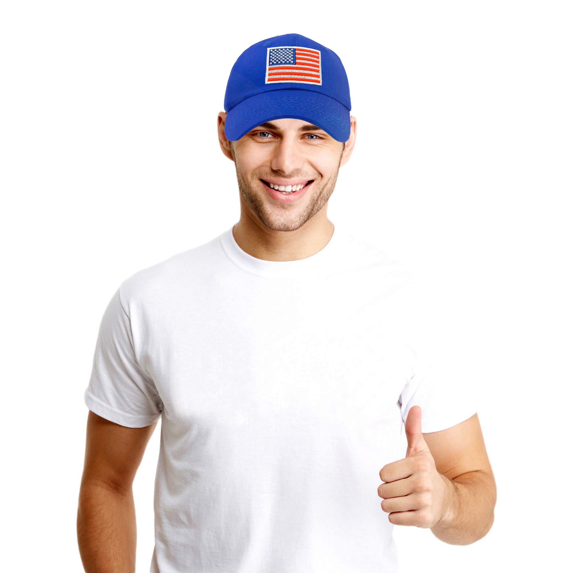Premium USA Baseball Cap with American Flag - Patriotic Adjustable Dad Hat for Men & Women - Perfect for 4th of July, Veterans Day, and Outdoor Activities