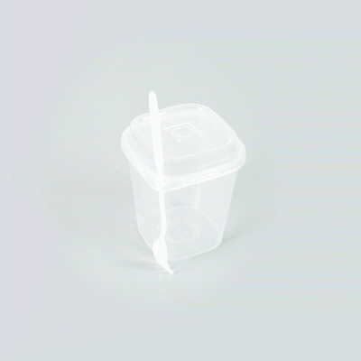 17 oz Clear Plastic Salad To Go Containers with Lids & Forks - 100 Pack (3.5
