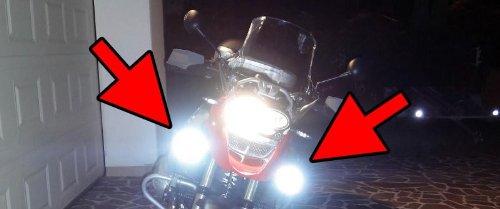 Suzuki Intruder VS400 LED Fog Lights Kit - White High-Intensity Driving Lights for Motorcycle, Waterproof & Durable Fog Lamps - Perfect for Night Riding, Bad Weather Visibility, and Off-Road Adventures