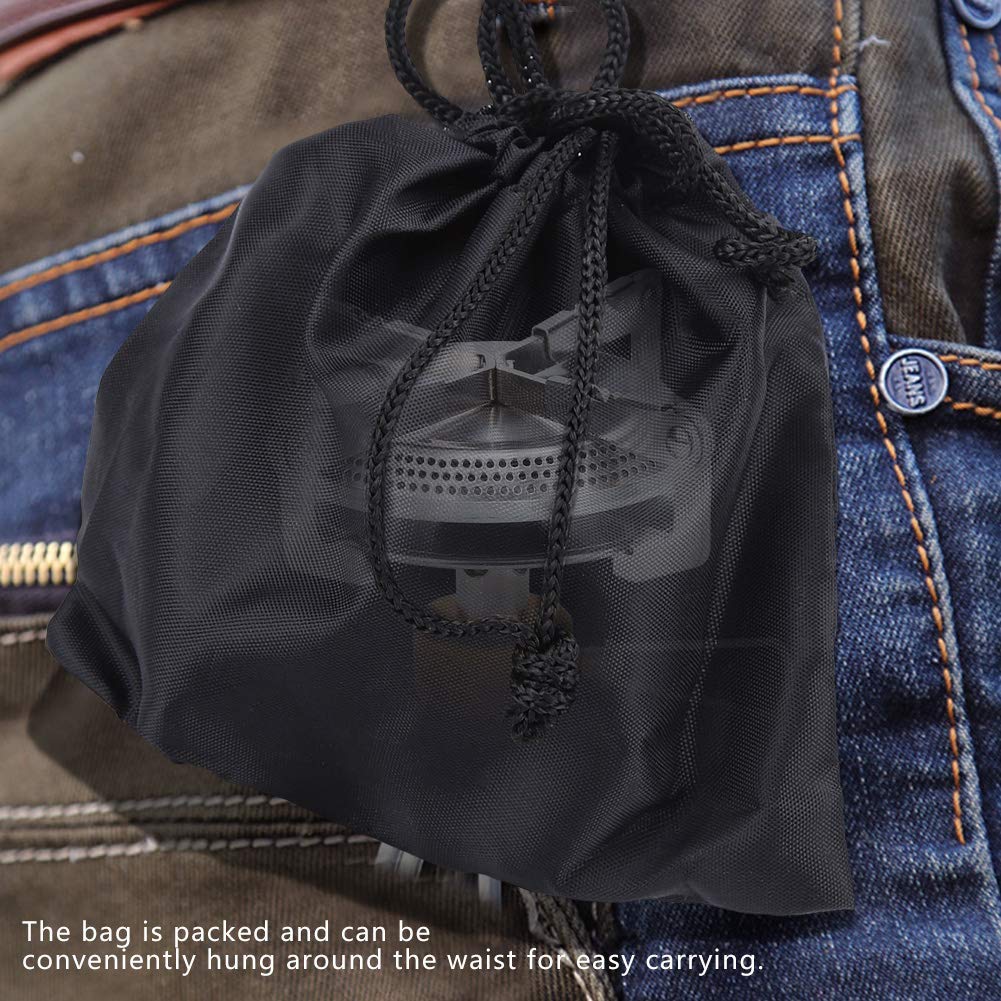 Portable Titanium Camping Stove - Lightweight Picnic & Hiking Stove with Bag for Outdoor Adventures