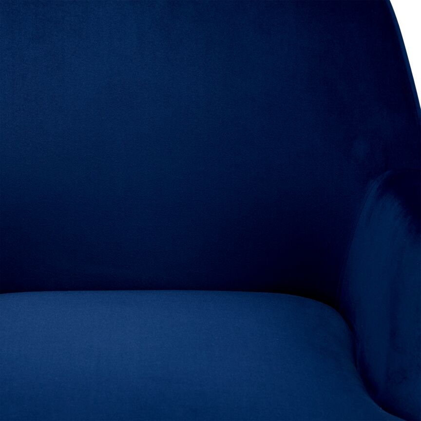 Charisma Accent Chair Navy Blue - Stylish Mid-Century Modern Lounge Chair for Living Room, Bedroom & Office Decor