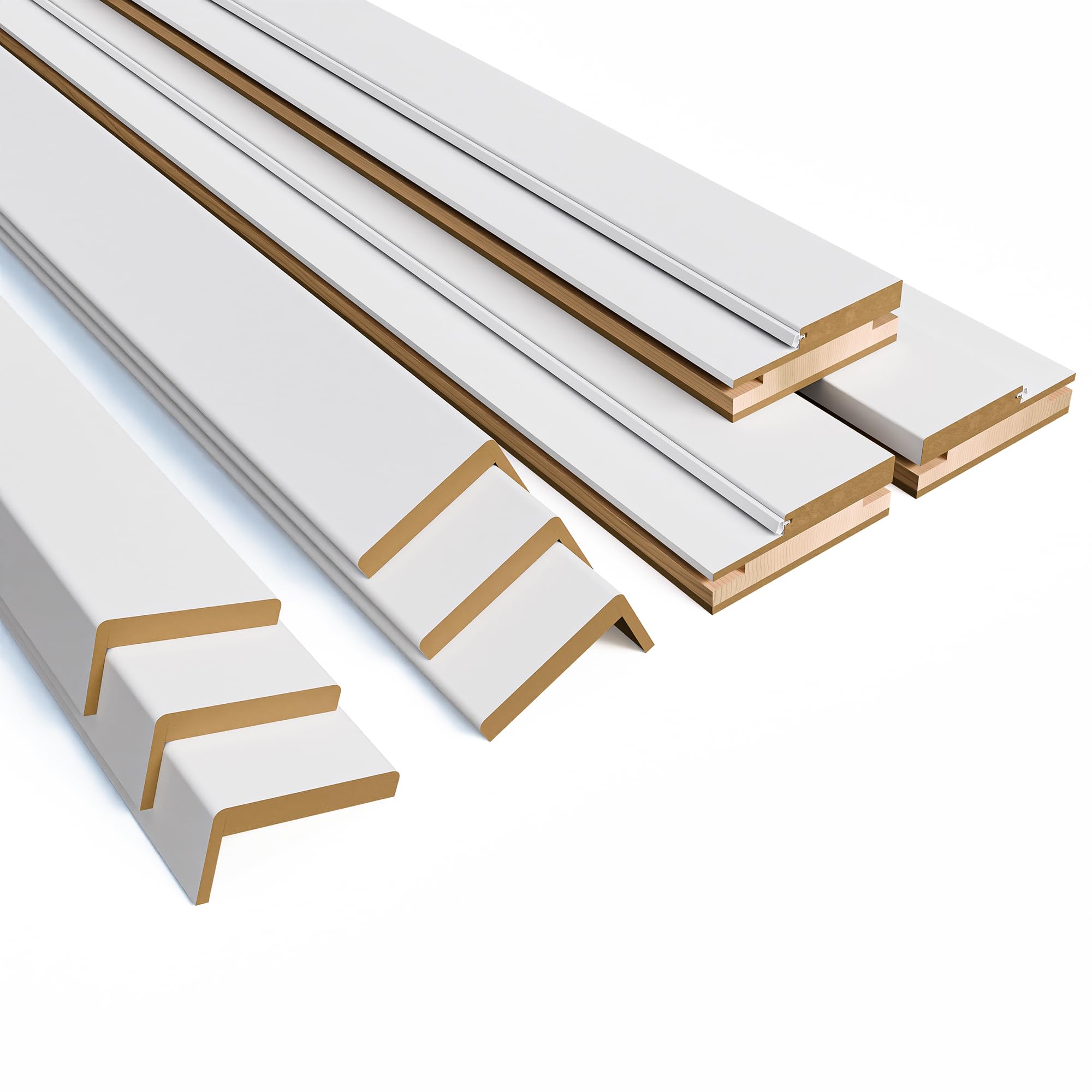 Solid Pine Wood Prefinished Interior Door Jambs and Casings Set - 80