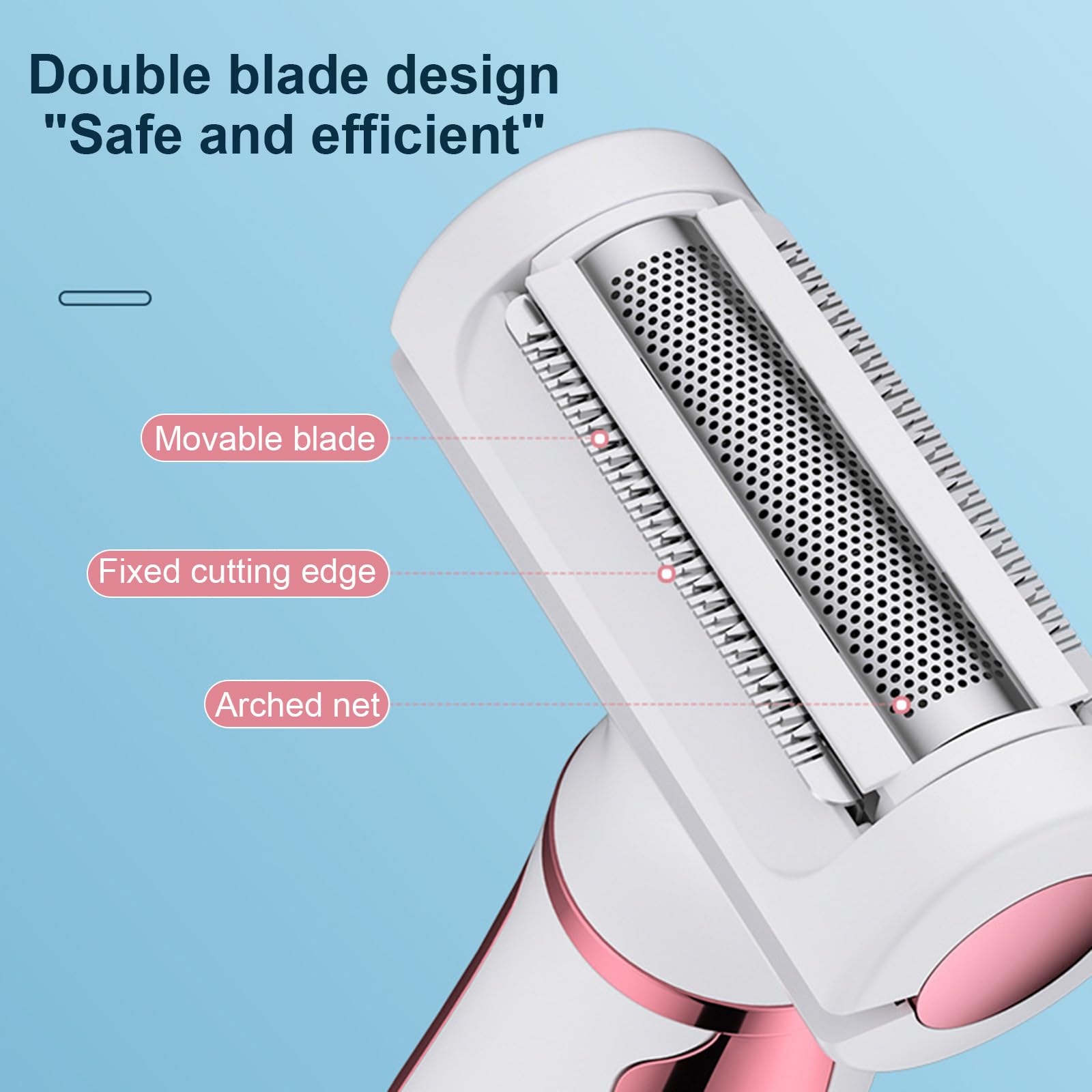 Rechargeable Hair Remover Tool - Washable ABS Body Shaver for Smooth Skin at Home