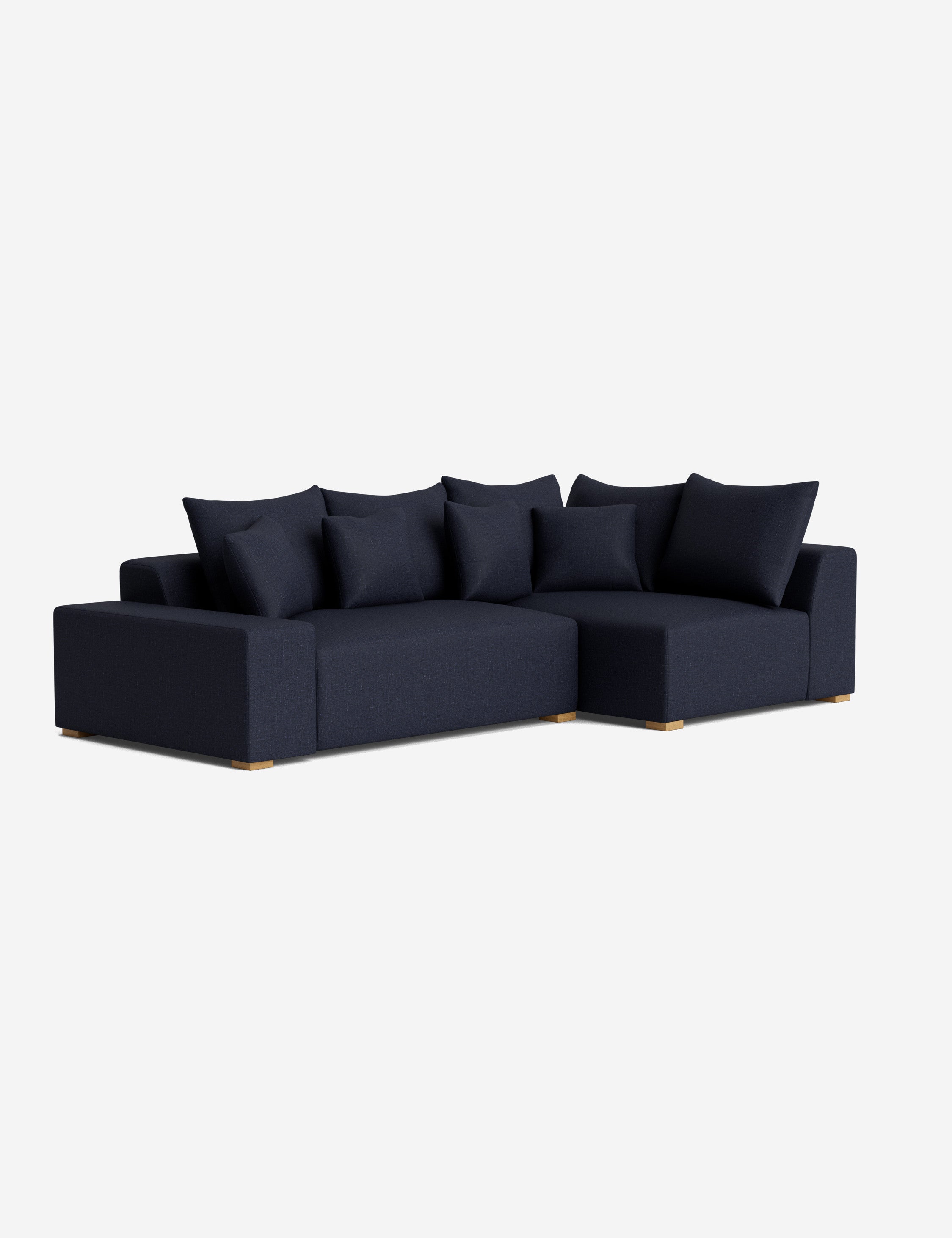 Stylish Clayton Sectional Sofa - Modern L-Shaped Couch for Living Room, Home Theater & Lounge Areas | Comfortable Fabric Upholstery & Spacious Seating