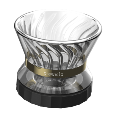 Brewista Tornado Duo Double Wall Glass Coffee Dripper - Perfect for Pour Over and Cold Brew at Home or Office