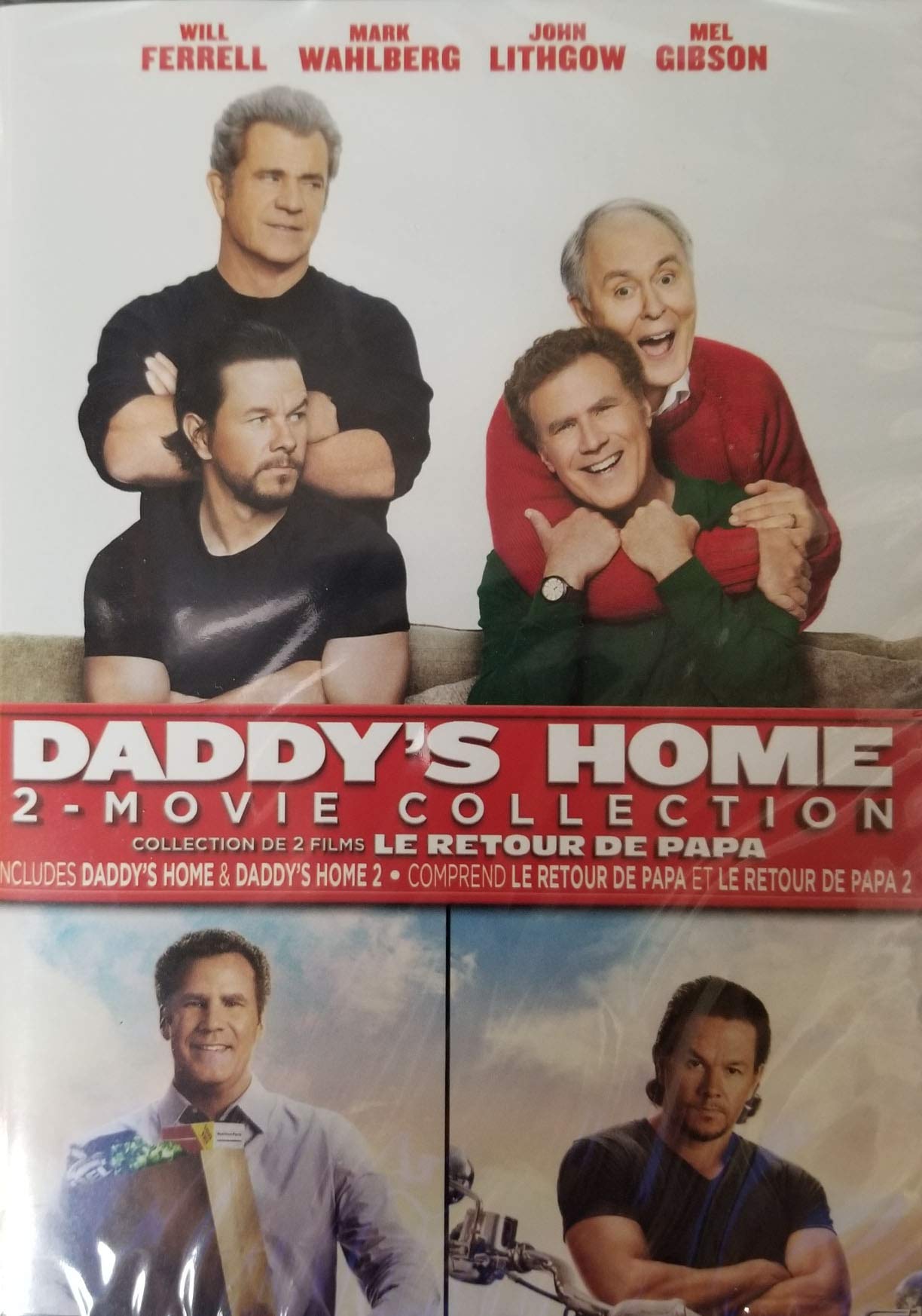 Daddy's Home 2 Movie Collection DVD - Comedy Family Film Set with Mark Wahlberg & Will Ferrell - Perfect for Family Movie Nights & Holiday Entertainment