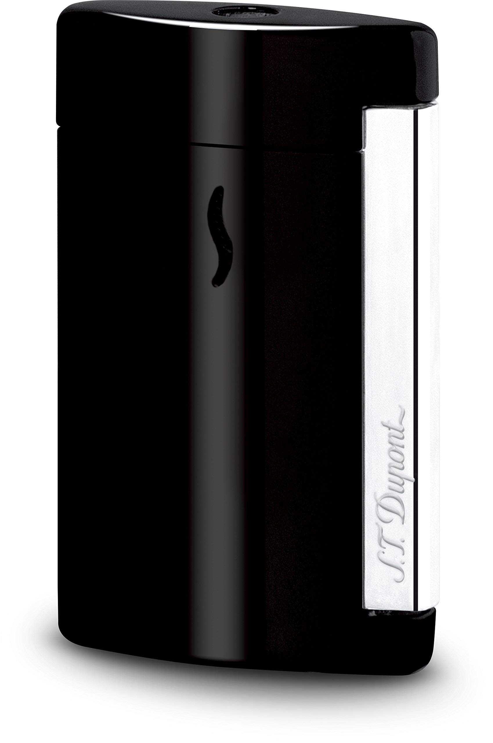 ST Dupont Minijet Lighter - Premium Black Butane Lighter for Cigars, Cigarettes & Outdoor Use - Elegant Pocket Lighter for Gifts & Special Occasions