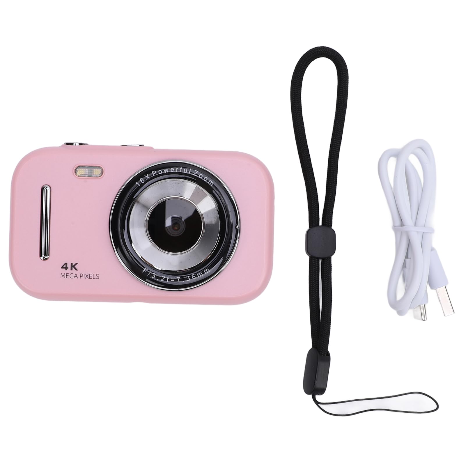 16X Zoom Kids Digital Camera, 48MP 4K Video with 20 Filters - Perfect for Travel & Gifts