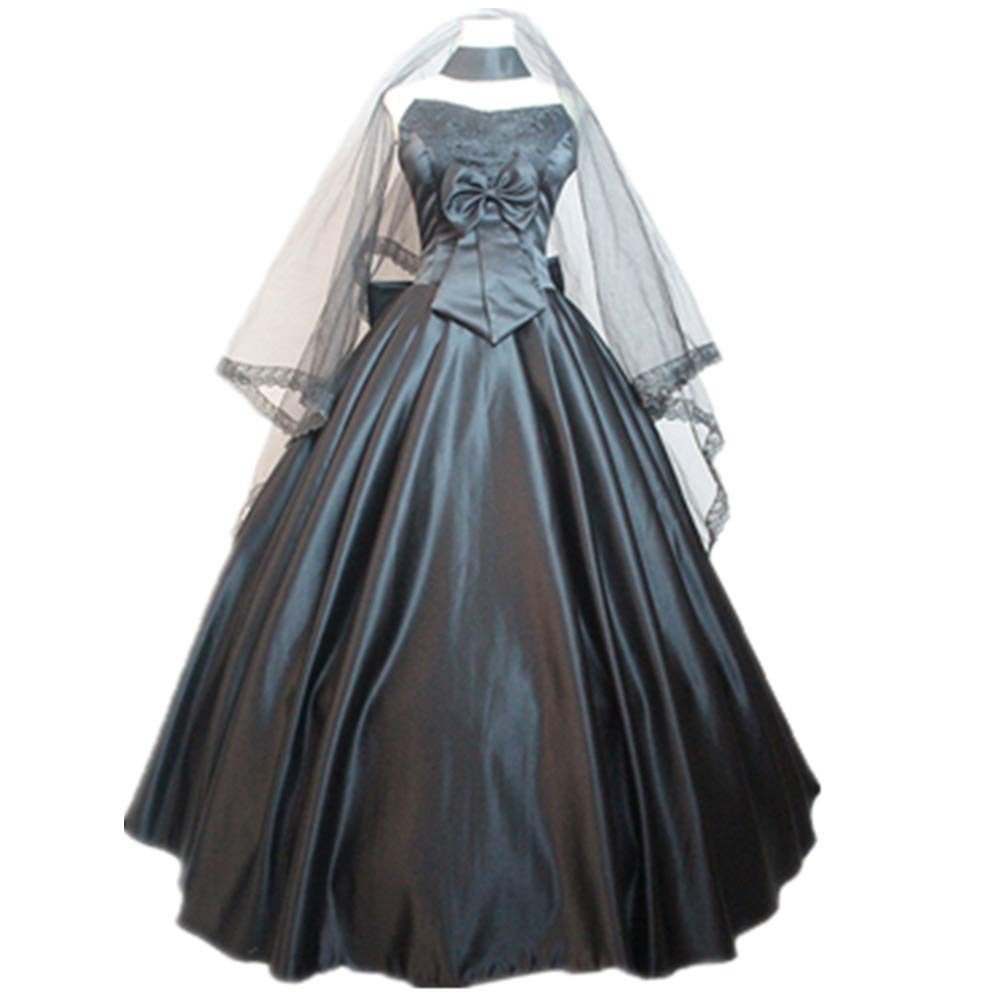 Fate/Stay Night Saber Cosplay Costume - Artoria Pendragon Full Set Dress Black | Anime Cosplay Outfit for Halloween, Conventions & Themed Parties