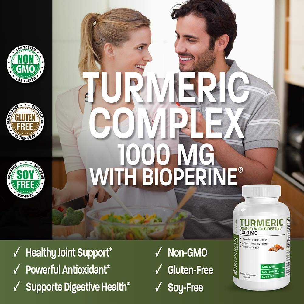 Turmeric Curcumin with BioPerine 1500mg - High Potency Joint & Liver Support Supplement - 1000mg Milk Thistle (Silymarin Marianum) & Dandelion Root Extract - Anti-Inflammatory, Antioxidant Benefits for Active Lifestyle & Wellness Routine